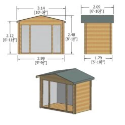 Shire Epping 10x6 Ft Toughened Glass Apex Tongue & Groove Wooden Cabin With Tile Roof -Outdoor Garden Shop shire epping 10x6 ft toughened glass apex tongue groove wooden cabin with tile roof5019804119486 01t bq