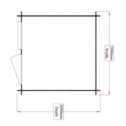 Shire Hartley 7x7 Glass Apex Tongue & Groove Wooden Cabin - Base Not Included -Outdoor Garden Shop shire hartley 7x7 glass apex tongue groove wooden cabin base not included5019804197712 02t