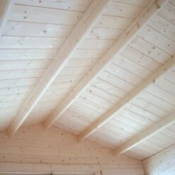 Shire Kingswood 18x20 Toughened Glass Apex Tongue & Groove Wooden Cabin - Base Not Included -Outdoor Garden Shop shire kingswood 18x20 toughened glass apex tongue groove wooden cabin base not included5019804194728 37c