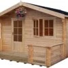 Shire Kinver 14x14 Glass Apex Tongue & Groove Wooden Cabin - Base Not Included -Outdoor Garden Shop shire kinver 14x14 glass apex tongue groove wooden cabin base not included5019804114191 01c bq