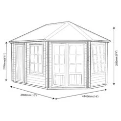 Shire Leygrove 14x10 Apex Tongue & Groove Wooden Cabin - Assembly Service Included -Outdoor Garden Shop shire leygrove 14x10 apex tongue groove wooden cabin assembly service included5019804111251 03t