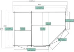 Shire Leygrove 14x10 Toughened Glass Apex Tongue & Groove Wooden Cabin - Base Not Included 19 Shire Leygrove 14x10 Toughened Glass Apex Tongue & Groove Wooden Cabin - Base Not Included -Outdoor Garden Shop shire leygrove 14x10 toughened glass apex tongue groove wooden cabin base not included5019804251407 03t