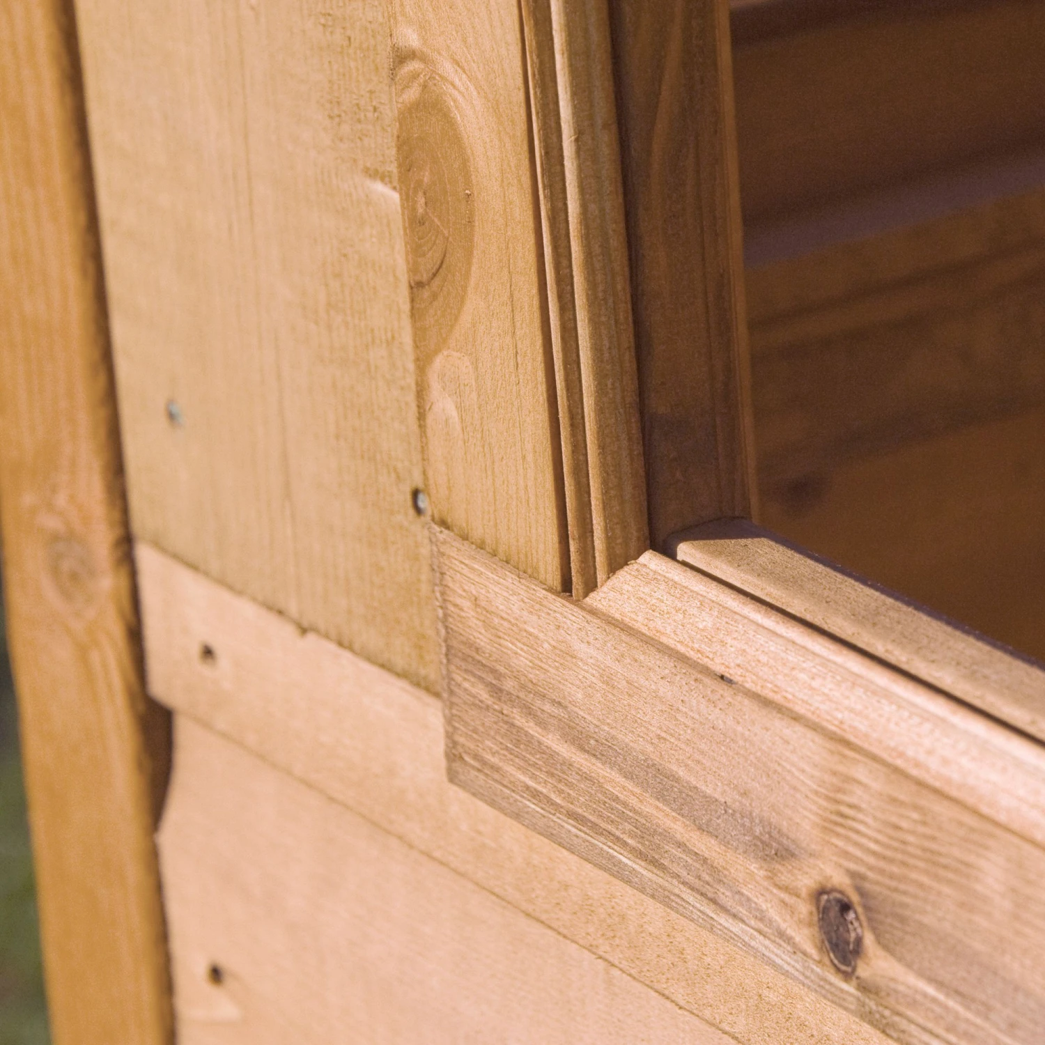 Shire Lumley 7x5 Toughened Glass Apex Shiplap Wooden Summer House - Base Not Included 6 Shire Lumley 7x5 Toughened Glass Apex Shiplap Wooden Summer House - Base Not Included - Image 4