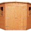Shire Murrow 7x7 Ft Pent Shiplap Wooden 2 Door 2 Windows Shed With Floor - Assembly Service Included