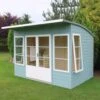 Shire Orchid Curved Roof 10x6 Curved Shiplap Wooden Summer House - Base Not Included -Outdoor Garden Shop shire orchid curved roof 10x6 curved shiplap wooden summer house base not included5019804118878 01i bq