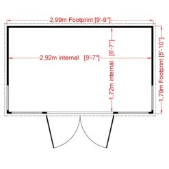 Shire Orchid Curved Roof 10x6 Curved Shiplap Wooden Summer House - Base Not Included -Outdoor Garden Shop shire orchid curved roof 10x6 curved shiplap wooden summer house base not included5019804118878 02t bq