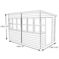 Shire Sun 10x6 Glass Pent Shiplap Wooden Summer House - Base Not Included 21 Shire Sun 10x6 Glass Pent Shiplap Wooden Summer House - Base Not Included -Outdoor Garden Shop shire sun 10x6 glass pent shiplap wooden summer house base not included5019804112050 01t