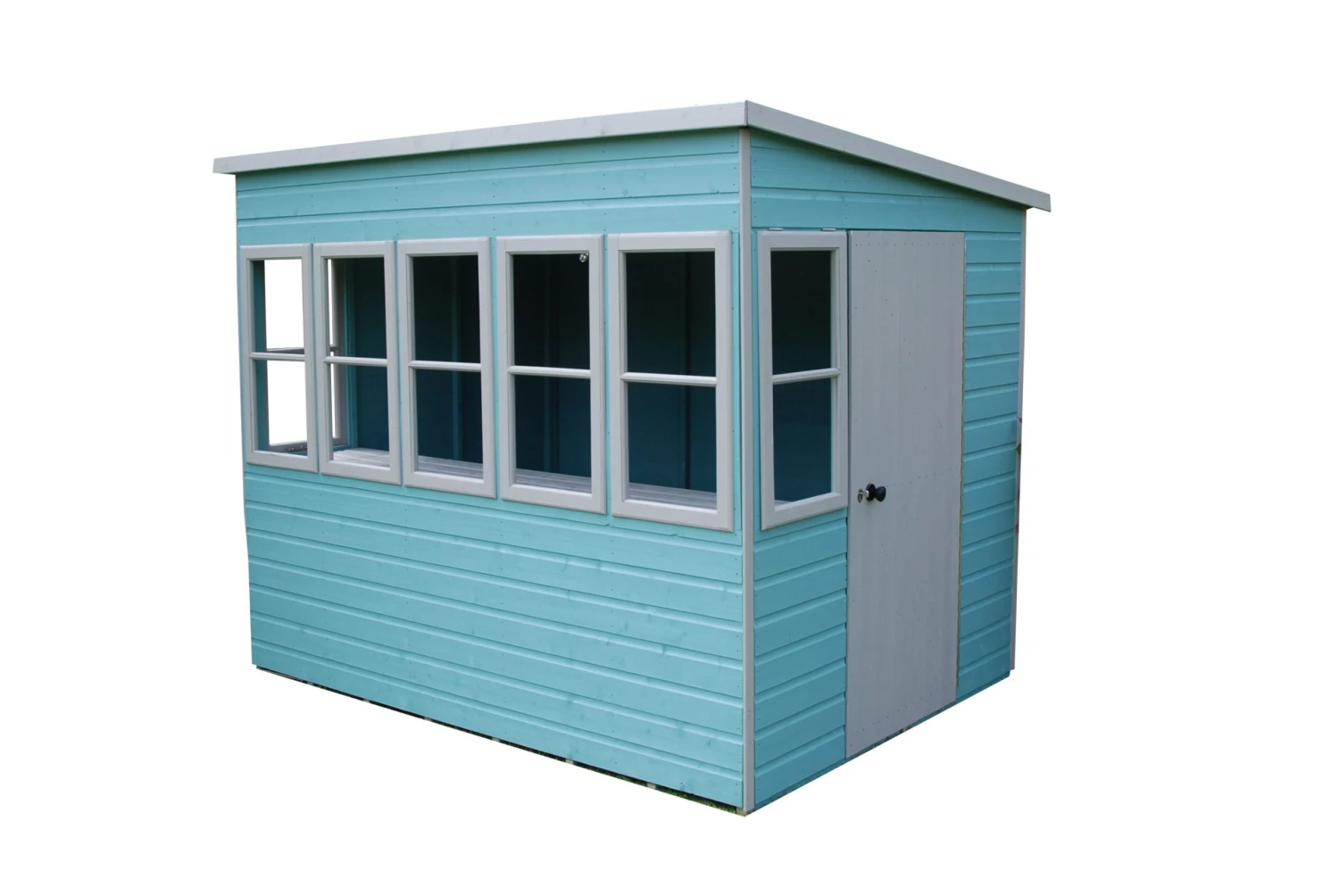 Shire Sun 8x6 Glass Pent Shiplap Wooden Summer House - Base Not Included 3 Shire Sun 8x6 Glass Pent Shiplap Wooden Summer House - Base Not Included