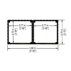 Shire Wooden Bin Storage -Outdoor Garden Shop shire wooden bin storage5060490133256 02t bq