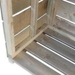 Shire Wooden Tall Log Store -Outdoor Garden Shop shire wooden tall log store5060490131221 36c bq