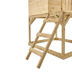 TP Toys 7.5x5 Hill Top Timber Tower Slide Playhouse Assembly Required -Outdoor Garden Shop tp toys 7 5x5 hill top timber tower slide playhouse assembly required5021854803185 31c bq