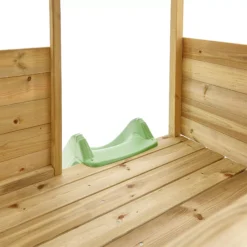 TP Toys 8x7 Tree Top Timber Tower Slide Playhouse Assembly Required -Outdoor Garden Shop tp toys 8x7 tree top timber tower slide playhouse assembly required5021854803543 06c bq