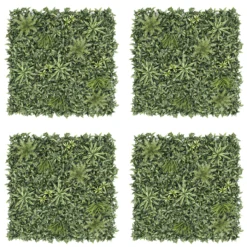 Vertical Square Artificial Plant Wall, (H)1m (W)1m -Outdoor Garden Shop vertical square artificial plant wall h 1m w 1m5059340671932 37c