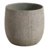 Verve Kulun Beige Knitted Effect Fibreclay Circular Plant Pot (Dia)46cm -Outdoor Garden Shop verve kulun beige knitted effect fibreclay circular plant pot dia 46cm5059340327679 02c