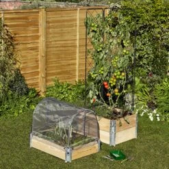 Verve Small Pine & Steel Rectangular Raised Bed Kit 0.48m² -Outdoor Garden Shop verve small pine steel rectangular raised bed kit 0 48m 3663602760214 02bq