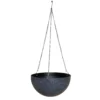 Verve Terrazzo Grey Round Polypropylene (PP) Hanging Basket, 33cm