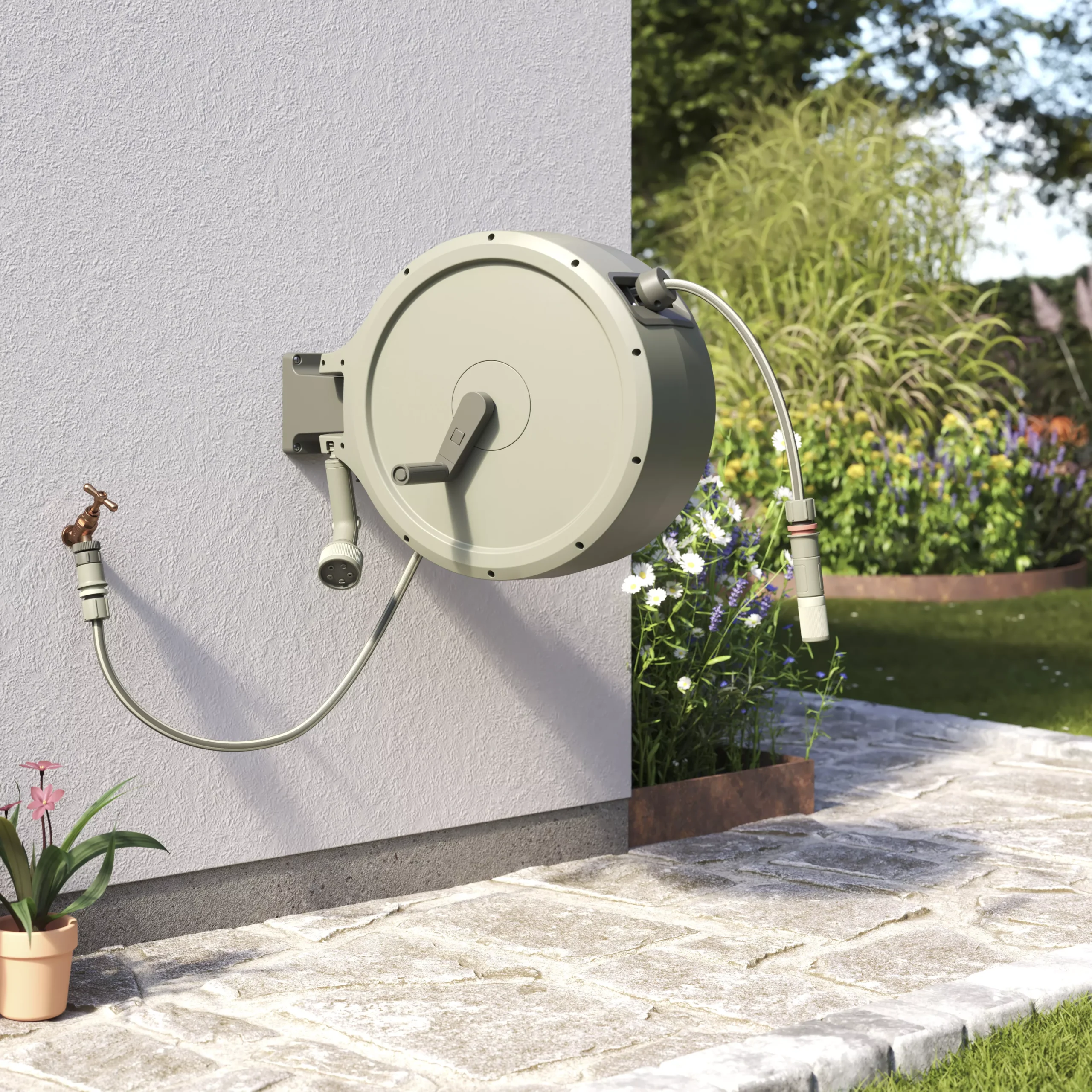 Verve Wall-mounted Manual Hose Reel Set (L)40m 8 Verve Wall-mounted Manual Hose Reel Set (L)40m - Image 6