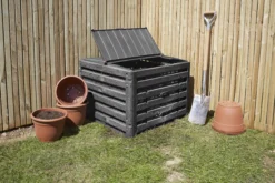 Verve Wood Effect Composter 400L -Outdoor Garden Shop verve wood effect composter 400l5063022039118 02i