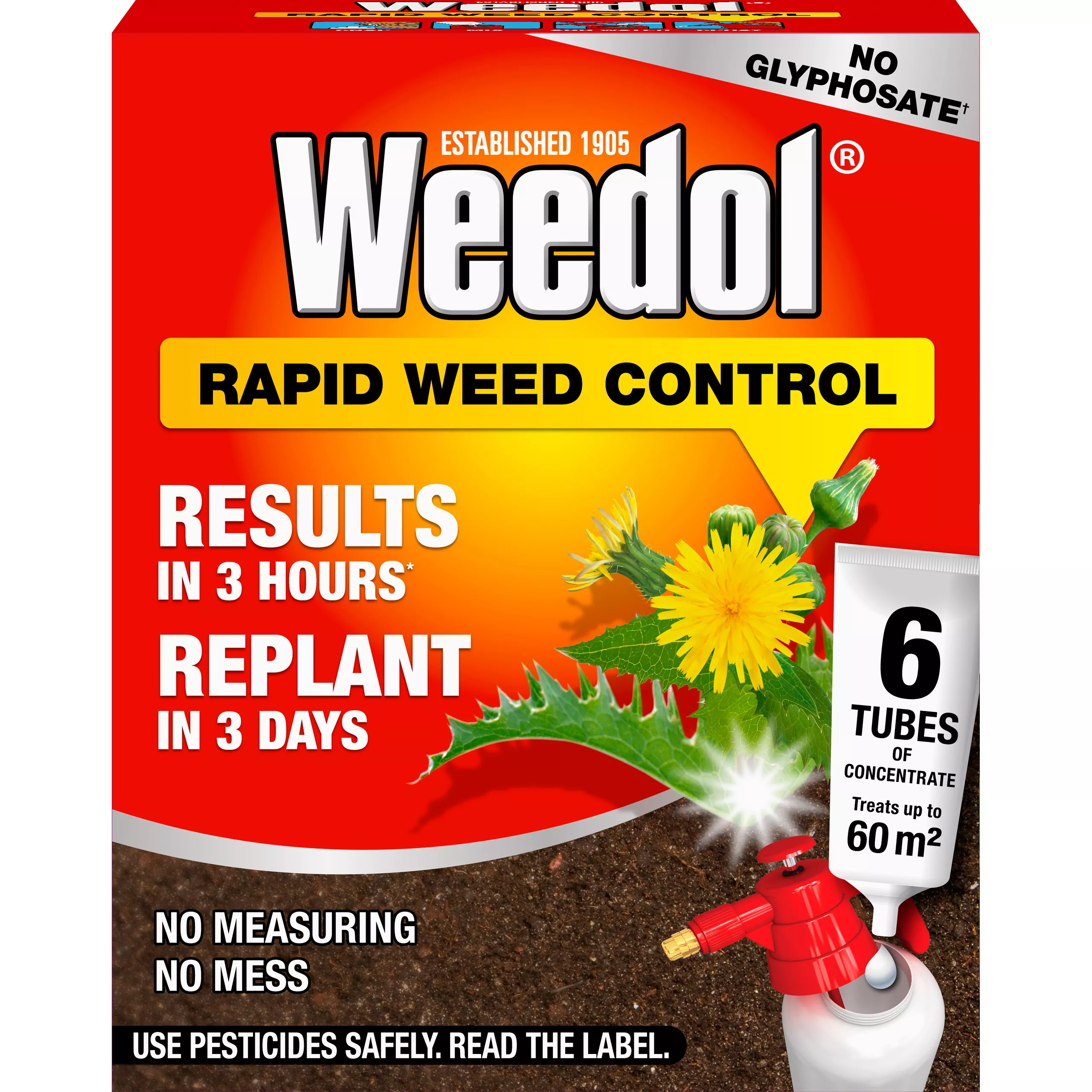 Weedol Rapid Concentrated Weed Killer 0.17L, Pack Of 6 3 Weedol Rapid Concentrated Weed Killer 0.17L, Pack Of 6