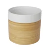 White Clay Wood Effect Plant Pot (Dia)27.8cm -Outdoor Garden Shop white clay wood effect plant pot dia 27 8cm3663602441021 02c bq